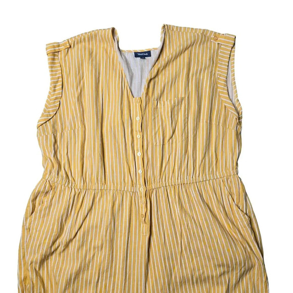 Modcloth Instantly Easygoing Yellow Striped Jumpsuit - Picture 3 of 10